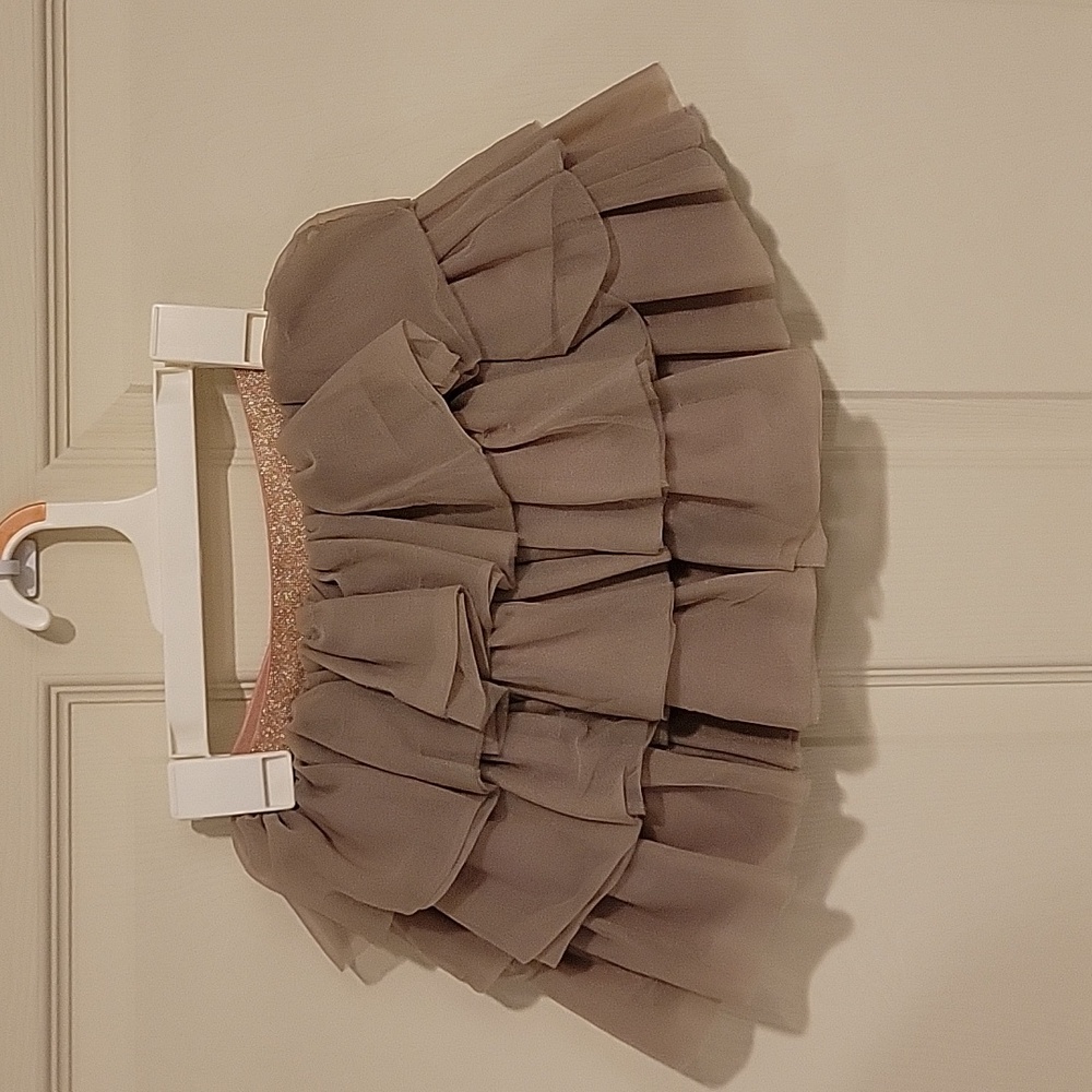 Jamie Kay Valentina Tulle Skirt - Mushroom, 3Y
